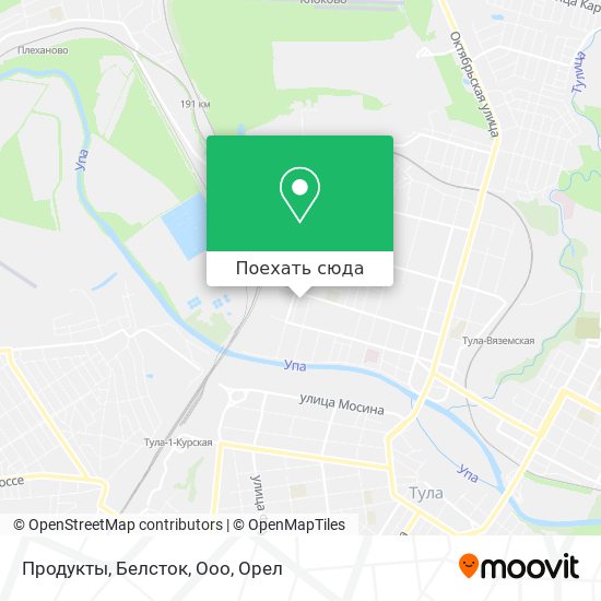 Карта Продукты, Белсток, Ооо