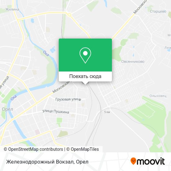 Карта Железнодорожный Вокзал
