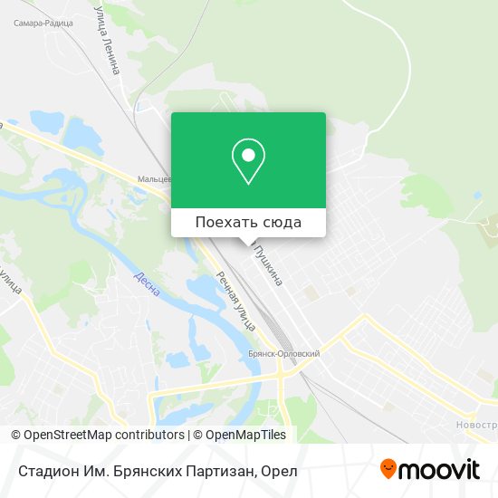 Карта Стадион Им. Брянских Партизан