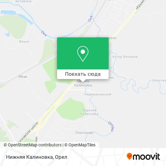 Карта Нижняя Калиновка