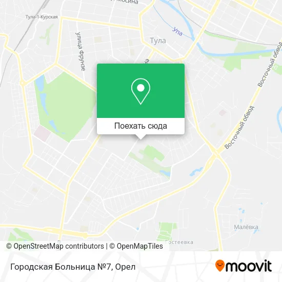 Карта Городская Больница №7