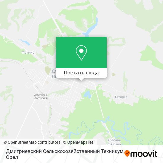 Карта Дмитриевский Сельскохозяйственный Техникум
