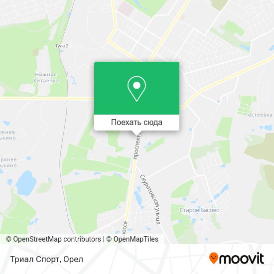 Карта Триал Спорт