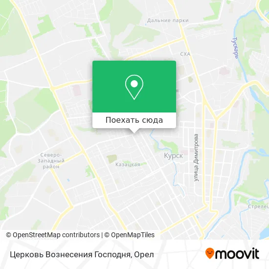 Карта Церковь Вознесения Господня