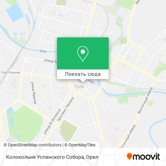 Карта Колокольня Успенского Собора