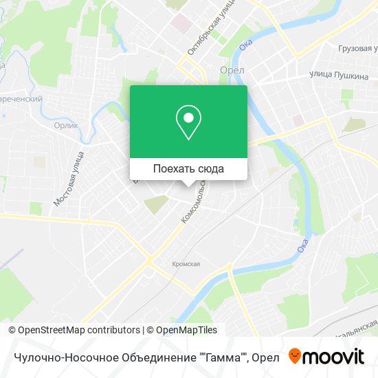 Карта Чулочно-Носочное Объединение ""Гамма""