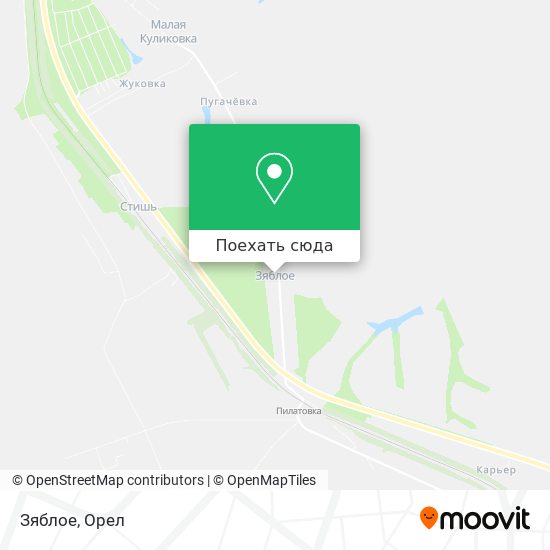 Карта Зяблое