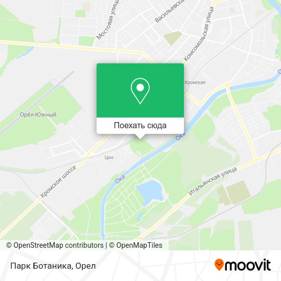 Карта Парк Ботаника