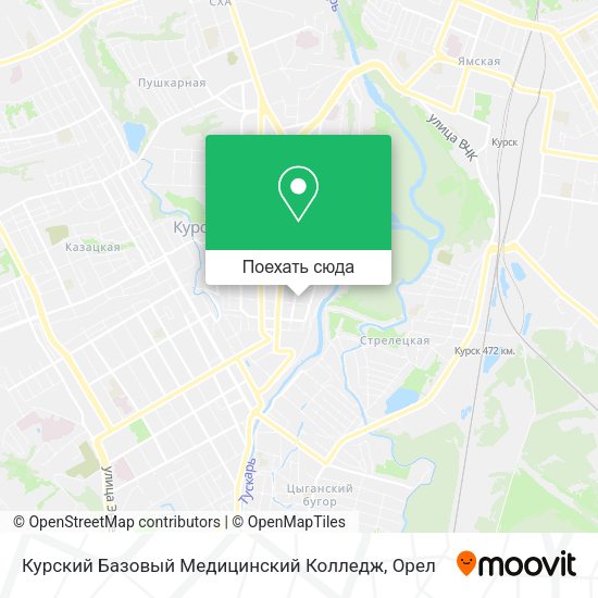 Карта Курский Базовый Медицинский Колледж