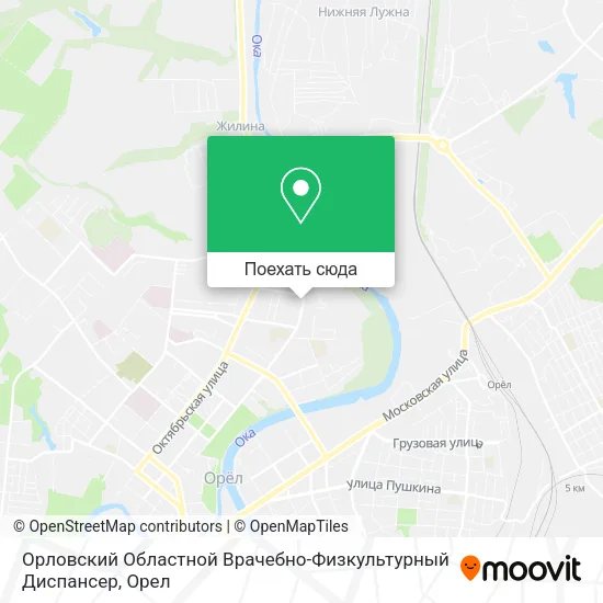 Карта Орловский Областной Врачебно-Физкультурный Диспансер