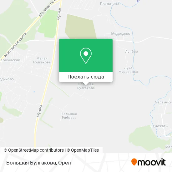 Карта Большая Булгакова
