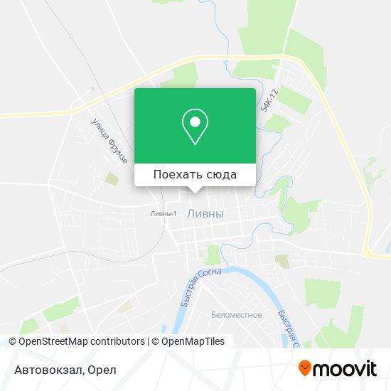 Карта Автовокзал