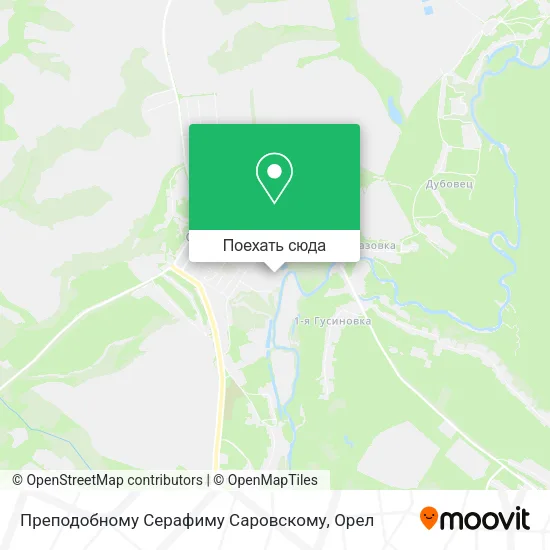 Карта Преподобному Серафиму Саровскому