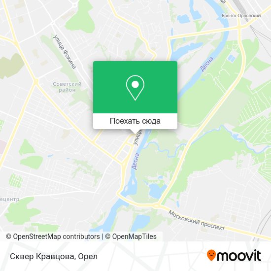 Карта Сквер Кравцова
