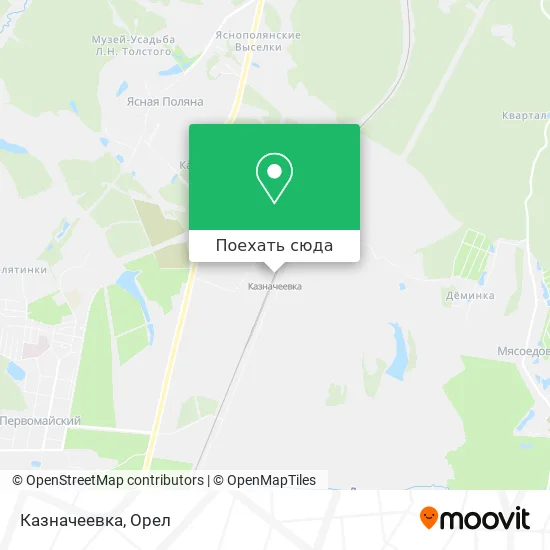 Карта Казначеевка