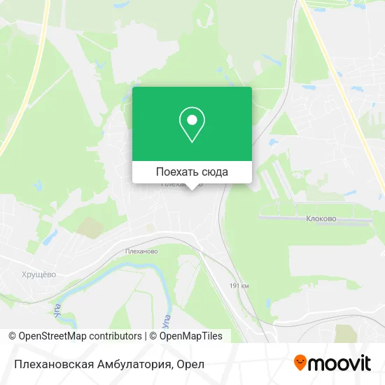 Карта Плехановская Амбулатория