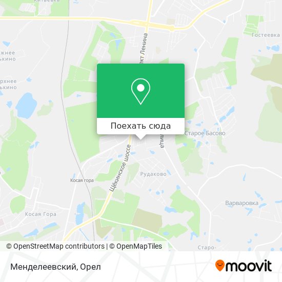 Карта Менделеевский