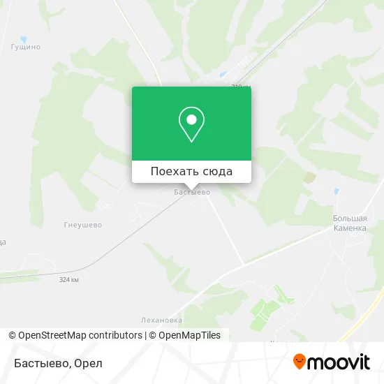 Карта Бастыево