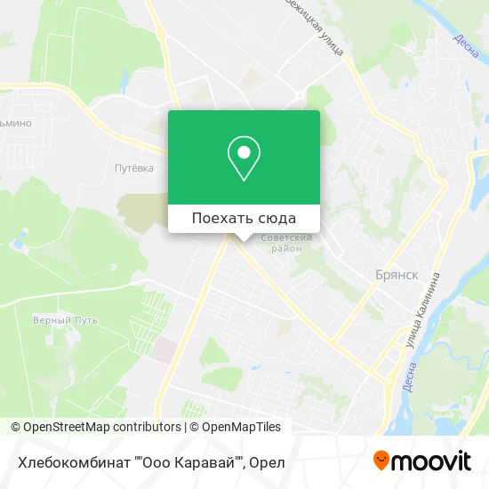 Карта Хлебокомбинат ""Ооо Каравай""