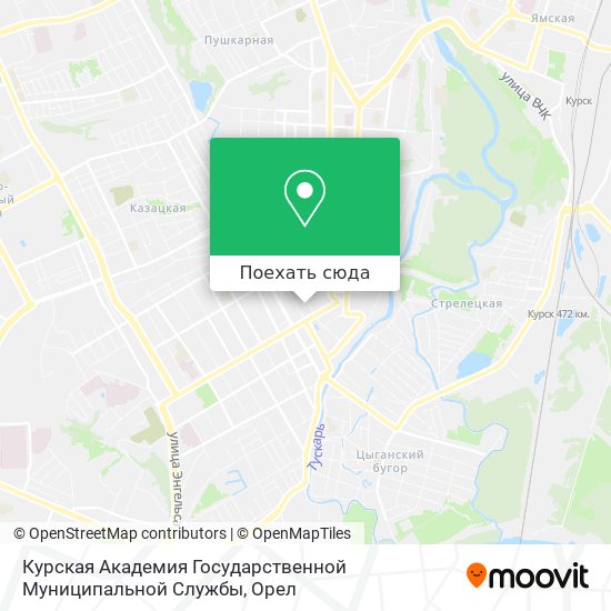 Карта Курская Академия Государственной Муниципальной Службы
