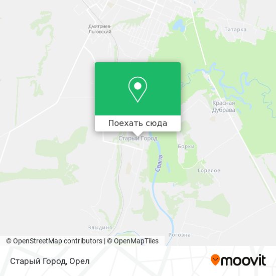 Карта Старый Город