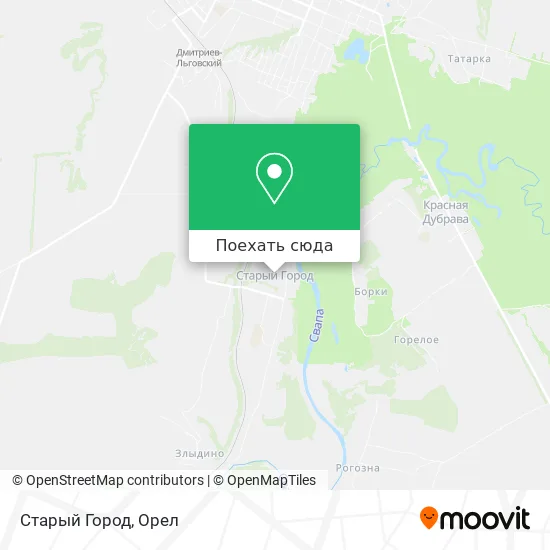 Карта Старый Город