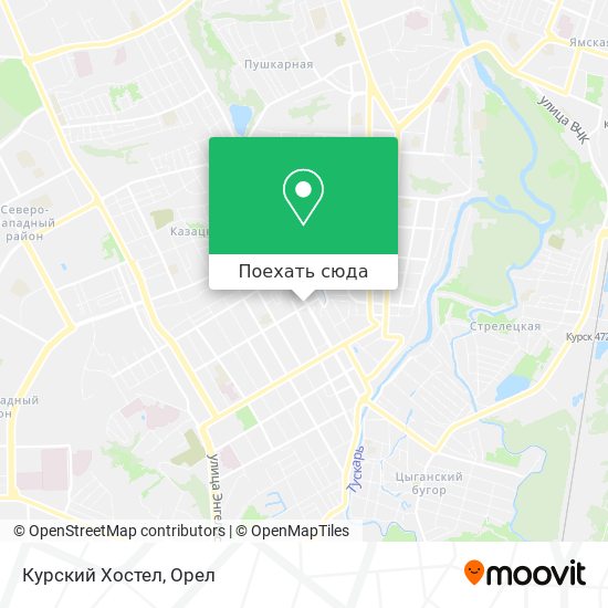 Карта Курский Хостел