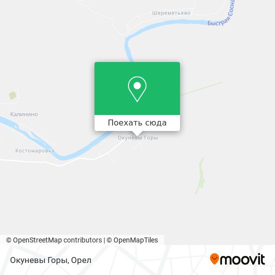 Карта Окуневы Горы