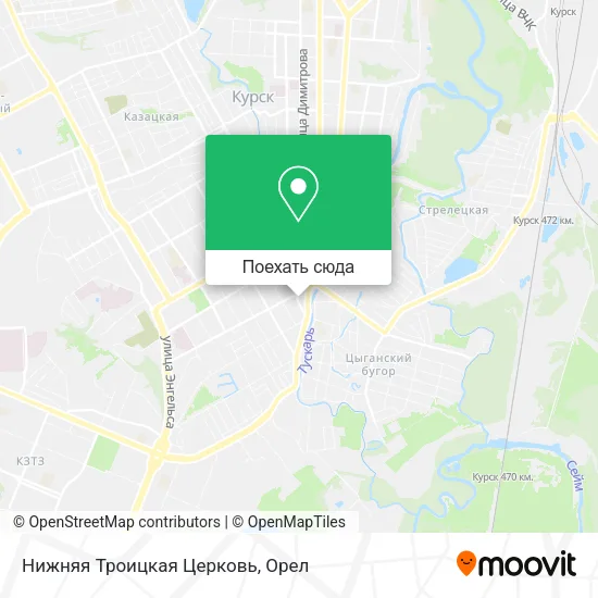 Карта Нижняя Троицкая Церковь