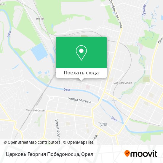 Карта Церковь Георгия Победоносца