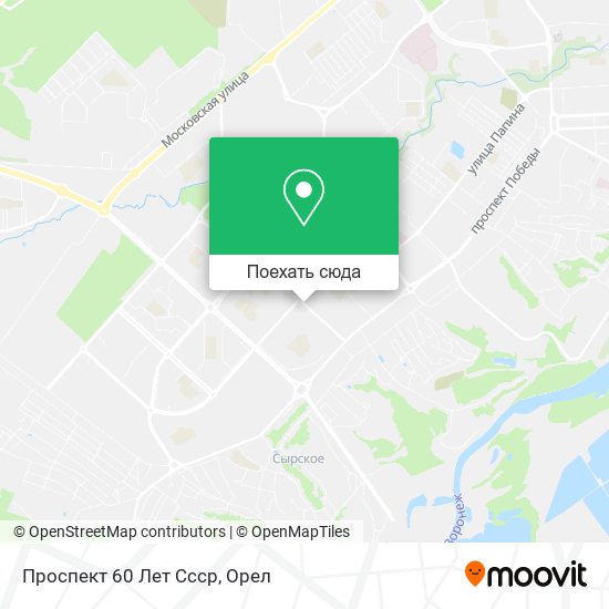 Карта Проспект 60 Лет Ссср