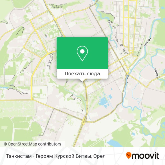 Карта Танкистам - Героям Курской Битвы
