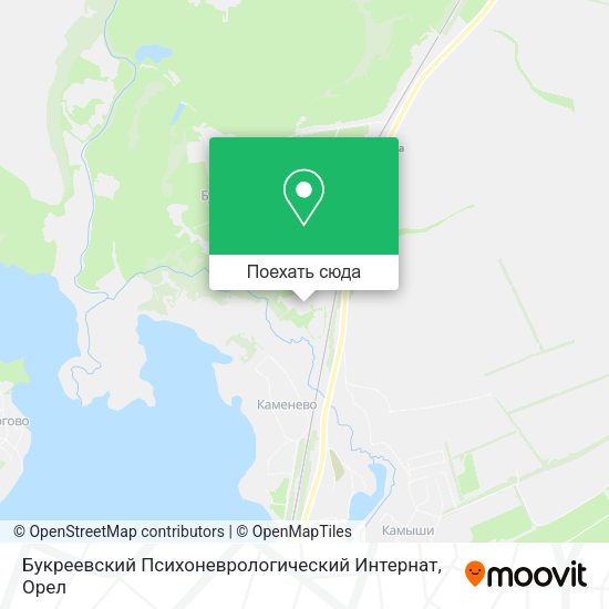 Карта Букреевский Психоневрологический Интернат