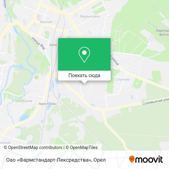 Карта Оао «Фармстандарт-Лексредства»