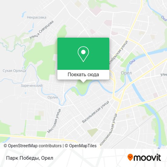 Карта Парк Победы