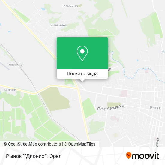 Карта Рынок ""Дионис""