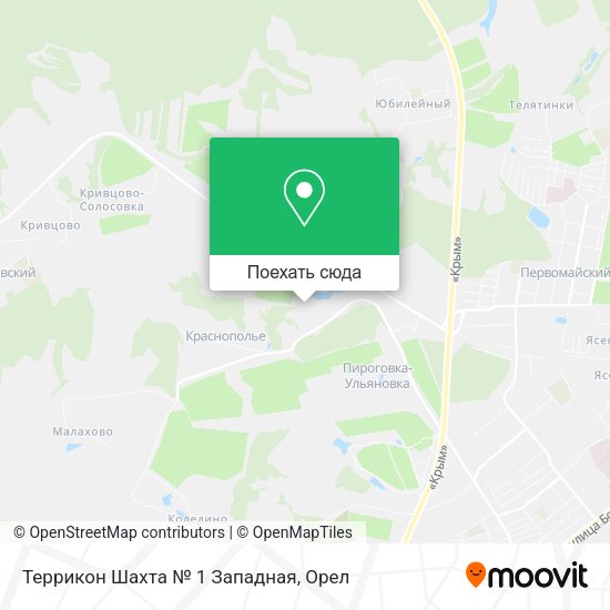 Карта Террикон Шахта № 1 Западная