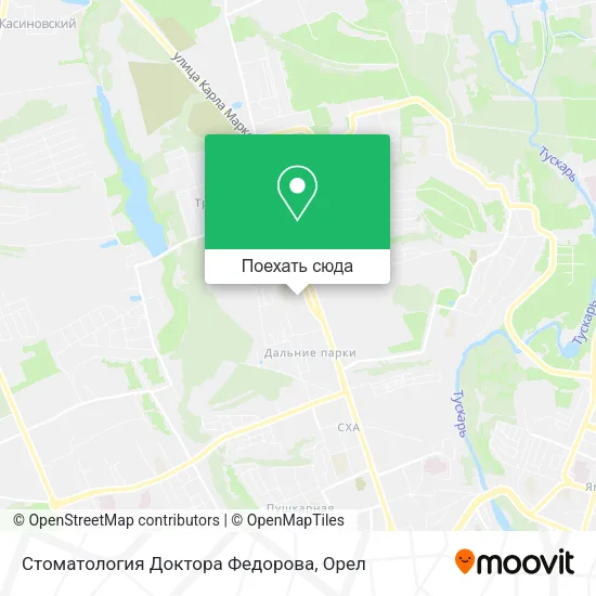 Карта Стоматология Доктора Федорова