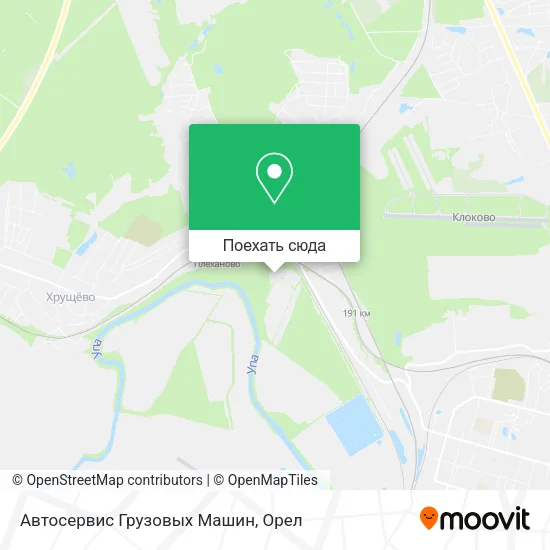 Карта Автосервис Грузовых Машин