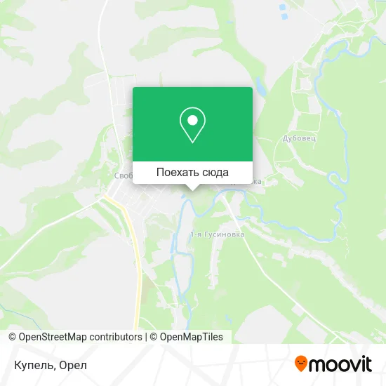 Карта Купель