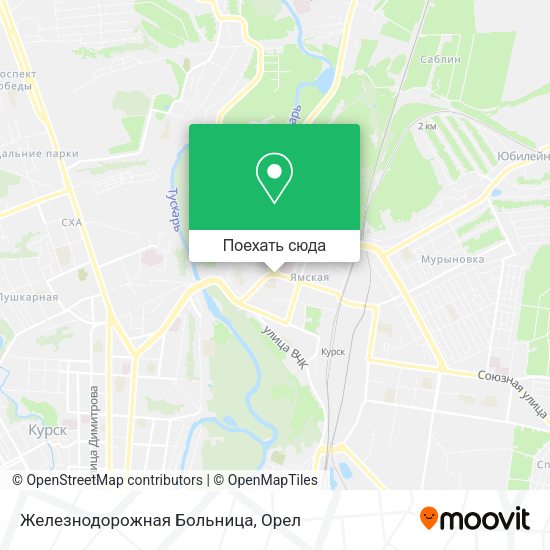Карта Железнодорожная Больница