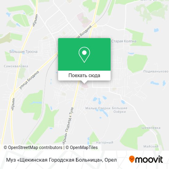 Карта Муз «Щекинская Городская Больница»