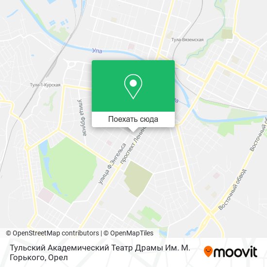 М горького тула карта