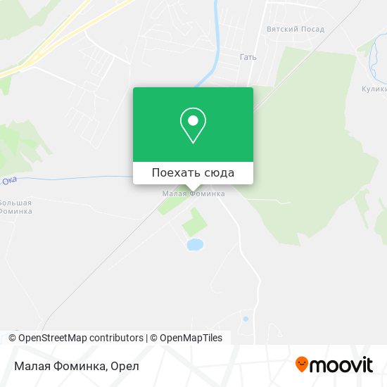 Карта Малая Фоминка