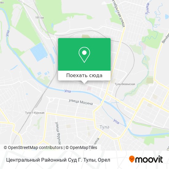 Карта Центральный Районный Суд Г. Тулы