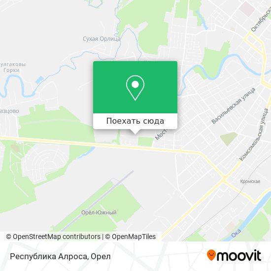 Карта Республика Алроса