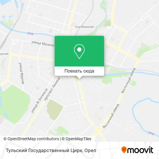 Карта Тульский Государственный Цирк
