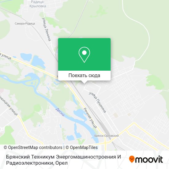Карта Брянский Техникум Энергомашиностроения И Радиоэлектроники