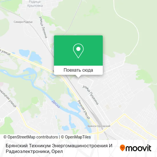 Карта Брянский Техникум Энергомашиностроения И Радиоэлектроники