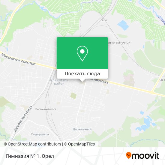 Карта Гимназия № 1